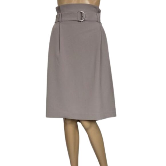 Contemporaine Pleated Midi Skirt with Belt - Picture 2 of 9